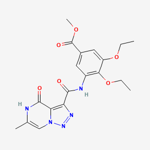 Methyl 3,4-diethoxy-5-(6-methyl-4-oxo-4,5-dihydro-[1,2,3]triazolo[1,5-a]pyrazine-3-carboxamido)benzoate