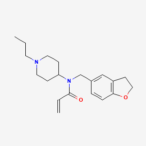 N-(2,3-Dihydro-1-benzofuran-5-ylmethyl)-N-(1-propylpiperidin-4-yl)prop-2-enamide