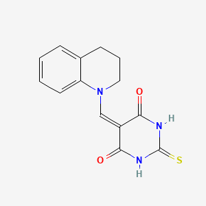 5-((3,4-dihydroquinolin-1(2H)-yl)methylene)-2-thioxodihydropyrimidine-4,6(1H,5H)-dione