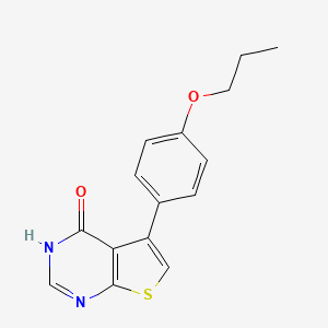5-(4-propoxyphenyl)thieno[2,3-d]pyrimidin-4(3H)-one