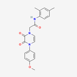 molecular formula C21H21N3O4 B2874654 N-(2,4-dimethylphenyl)-2-[4-(4-methoxyphenyl)-2,3-dioxo-1,2,3,4-tetrahydropyrazin-1-yl]acetamide CAS No. 891867-14-4