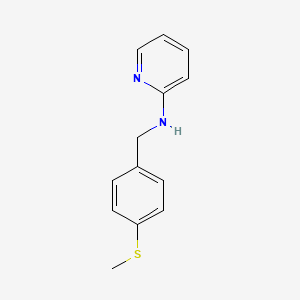 molecular formula C13H14N2S B2874679 N-{[4-(methylsulfanyl)phenyl]methyl}pyridin-2-amine CAS No. 91807-93-1