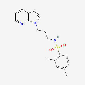 molecular formula C18H21N3O2S B2874732 N-(3-(1H-pyrrolo[2,3-b]pyridin-1-yl)propyl)-2,4-dimethylbenzenesulfonamide CAS No. 1797957-25-5