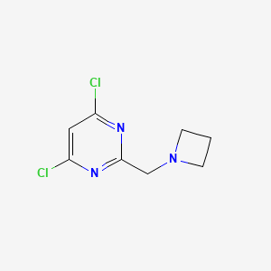 B2874777 2-[(Azetidin-1-yl)methyl]-4,6-dichloropyrimidine CAS No. 1873475-39-8