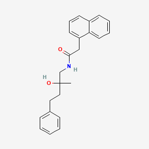 molecular formula C23H25NO2 B2874852 N-(2-hydroxy-2-methyl-4-phenylbutyl)-2-(naphthalen-1-yl)acetamide CAS No. 1351587-19-3