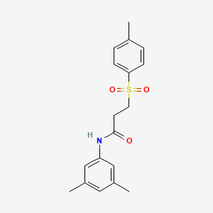 molecular formula C18H21NO3S B2874871 N-(3,5-dimethylphenyl)-3-tosylpropanamide CAS No. 895451-29-3