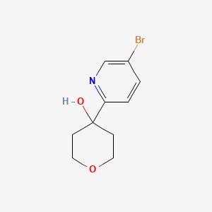 molecular formula C10H12BrNO2 B2874944 4-(5-Bromopyridin-2-yl)oxan-4-ol CAS No. 1206912-74-4