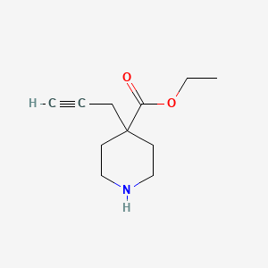B2875035 Ethyl 4-(prop-2-yn-1-yl)piperidine-4-carboxylate CAS No. 21837-08-1