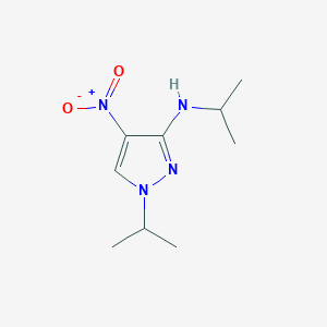 molecular formula C9H16N4O2 B2875047 N,1-Diisopropyl-4-nitro-1H-pyrazol-3-amine CAS No. 1429419-37-3
