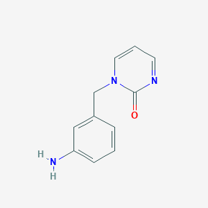molecular formula C11H11N3O B2875111 1-[(3-Aminophenyl)methyl]-1,2-dihydropyrimidin-2-one CAS No. 1016704-73-6