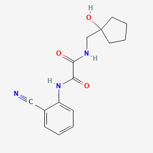 N1-(2-cyanophenyl)-N2-((1-hydroxycyclopentyl)methyl)oxalamide