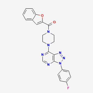 benzofuran-2-yl(4-(3-(4-fluorophenyl)-3H-[1,2,3]triazolo[4,5-d]pyrimidin-7-yl)piperazin-1-yl)methanone