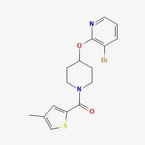 (4-((3-Bromopyridin-2-yl)oxy)piperidin-1-yl)(4-methylthiophen-2-yl)methanone