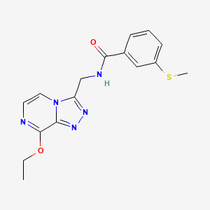 N-((8-ethoxy-[1,2,4]triazolo[4,3-a]pyrazin-3-yl)methyl)-3-(methylthio)benzamide