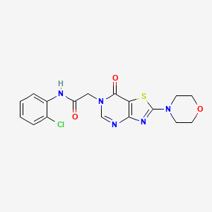 N-(2-chlorophenyl)-2-(2-morpholino-7-oxothiazolo[4,5-d]pyrimidin-6(7H)-yl)acetamide