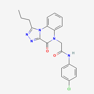 N-(4-chlorophenyl)-2-(4-oxo-1-propyl[1,2,4]triazolo[4,3-a]quinoxalin-5(4H)-yl)acetamide