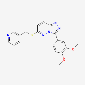 3-(3,4-Dimethoxyphenyl)-6-(pyridin-3-ylmethylsulfanyl)-[1,2,4]triazolo[4,3-b]pyridazine