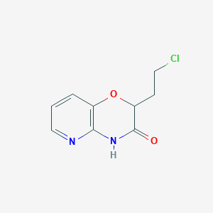 molecular formula C9H9ClN2O2 B2875292 2-(2-chloroethyl)-2H,3H,4H-pyrido[3,2-b][1,4]oxazin-3-one CAS No. 866040-08-6
