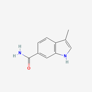 molecular formula C10H10N2O B2875296 3-methyl-1H-indole-6-carboxamide CAS No. 1202512-55-7