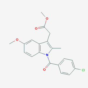 molecular formula C20H18ClNO4 B028753 1-(4-氯苯甲酰基)-5-甲氧基-2-甲基-1H-吲哚-3-乙酸甲酯 CAS No. 1601-18-9