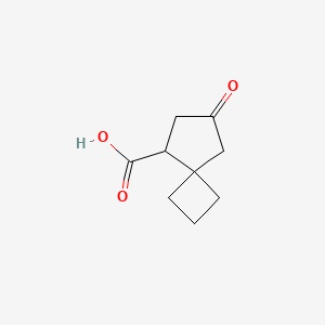 molecular formula C9H12O3 B2875333 7-oxospiro[3.4]octane-5-carboxylic acid CAS No. 2253639-89-1