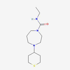 molecular formula C13H25N3OS B2875414 N-ethyl-4-(thian-4-yl)-1,4-diazepane-1-carboxamide CAS No. 2034610-01-8