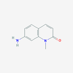 molecular formula C10H10N2O B2875425 7-amino-1-methyl-1,2-dihydroquinolin-2-one CAS No. 58336-25-7