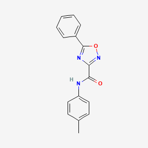 molecular formula C16H13N3O2 B2875448 N-(4-methylphenyl)-5-phenyl-1,2,4-oxadiazole-3-carboxamide CAS No. 866038-73-5