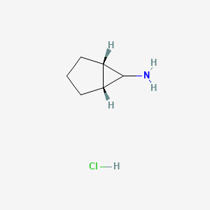 molecular formula C6H12ClN B2875465 (1R,5S,6r)-bicyclo[3.1.0]hexan-6-amine hydrochloride CAS No. 1048962-49-7; 18150-19-1