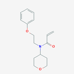 molecular formula C16H21NO3 B2875468 N-(oxan-4-yl)-N-(2-phenoxyethyl)prop-2-enamide CAS No. 2094842-05-2