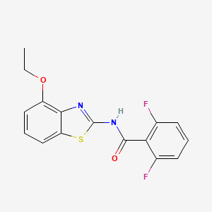 molecular formula C16H12F2N2O2S B2875494 N-(4-ethoxy-1,3-benzothiazol-2-yl)-2,6-difluorobenzamide CAS No. 325988-75-8