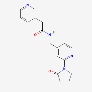 N-((2-(2-oxopyrrolidin-1-yl)pyridin-4-yl)methyl)-2-(pyridin-3-yl)acetamide