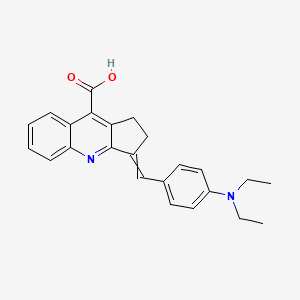 3-(4-Diethylamino-benzylidene)-2,3-dihydro-1H-cyclopenta[b]quinoline-9-carboxylic acid