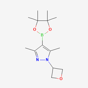 3,5-Dimethyl-1-(oxetan-3-yl)-4-(4,4,5,5-tetramethyl-1,3,2-dioxaborolan-2-yl)pyrazole