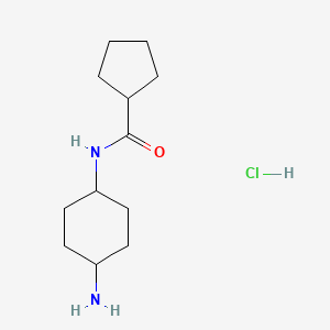 N-[(1R*,4R*)-4-Aminocyclohexyl]cyclopentane-carboxamide hydrochloride