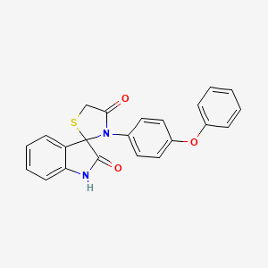 3-(4-Phenoxyphenyl)spiro[1,3-thiazolidine-2,3'-indoline]-4,7-dione