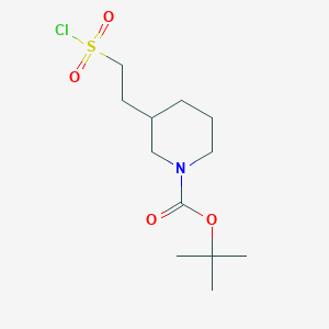 Tert-butyl 3-[2-(chlorosulfonyl)ethyl]piperidine-1-carboxylate