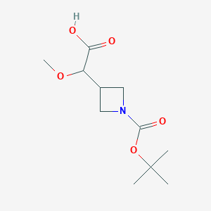 2-{1-[(Tert-butoxy)carbonyl]azetidin-3-yl}-2-methoxyacetic acid