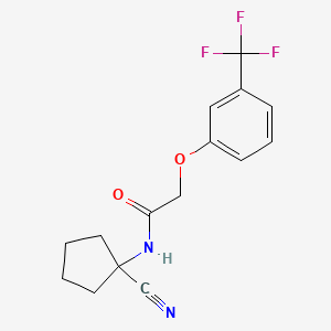 N-(1-cyanocyclopentyl)-2-[3-(trifluoromethyl)phenoxy]acetamide