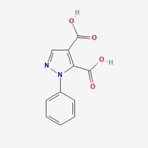 molecular formula C11H8N2O4 B2875651 1-Phenyl-1H-pyrazole-4,5-dicarboxylic acid CAS No. 16078-70-9