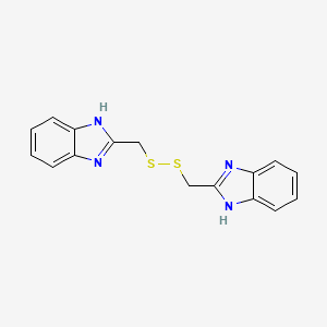 2-[(1H-benzimidazol-2-ylmethyldisulfanyl)methyl]-1H-benzimidazole