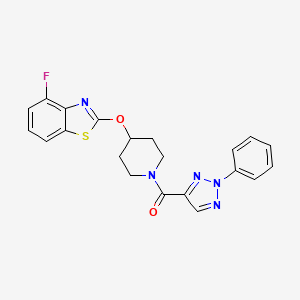 (4-((4-fluorobenzo[d]thiazol-2-yl)oxy)piperidin-1-yl)(2-phenyl-2H-1,2,3-triazol-4-yl)methanone