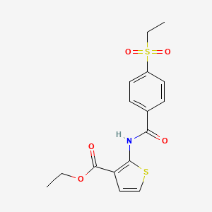 Ethyl 2-(4-(ethylsulfonyl)benzamido)thiophene-3-carboxylate