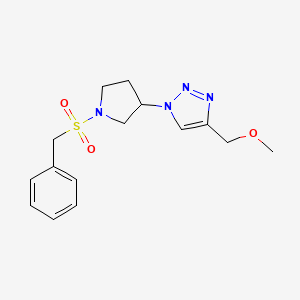 1-(1-(benzylsulfonyl)pyrrolidin-3-yl)-4-(methoxymethyl)-1H-1,2,3-triazole