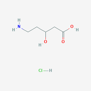 molecular formula C5H12ClNO3 B2875691 5-Amino-3-hydroxypentanoic acid hydrochloride CAS No. 69619-19-8