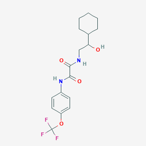molecular formula C17H21F3N2O4 B2875695 N1-(2-cyclohexyl-2-hydroxyethyl)-N2-(4-(trifluoromethoxy)phenyl)oxalamide CAS No. 1351598-22-5
