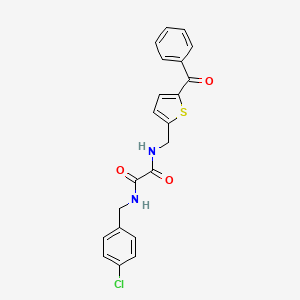 B2875698 N1-((5-benzoylthiophen-2-yl)methyl)-N2-(4-chlorobenzyl)oxalamide CAS No. 1797078-78-4