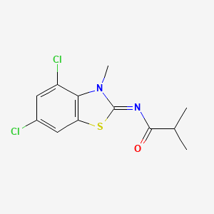 (Z)-N-(4,6-dichloro-3-methylbenzo[d]thiazol-2(3H)-ylidene)isobutyramide