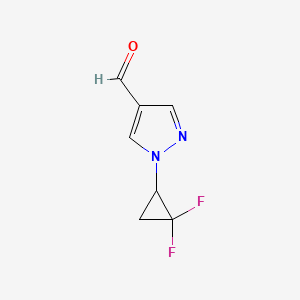 1-(2,2-Difluorocyclopropyl)-1H-pyrazole-4-carbaldehyde
