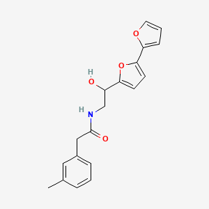 N-(2-{[2,2'-bifuran]-5-yl}-2-hydroxyethyl)-2-(3-methylphenyl)acetamide